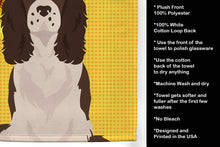 Load image into Gallery viewer, Summer Sunflowers Liver English Springer Spaniel Kitchen Towel