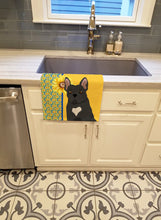 Load image into Gallery viewer, Summer Sunflowers Black French Bulldog Kitchen Towel