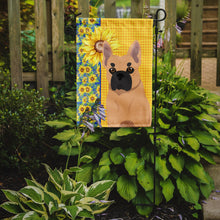 Load image into Gallery viewer, Summer Sunflowers Fawn French Bulldog Garden Flag – Decorative Outdoor Yard Flag