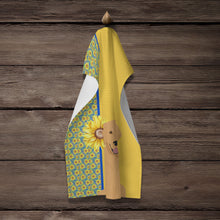 Load image into Gallery viewer, Summer Sunflowers Gold Golden Retriever Kitchen Towel