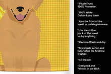 Load image into Gallery viewer, Summer Sunflowers Gold Golden Retriever Kitchen Towel