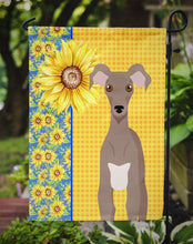 Load image into Gallery viewer, Summer Sunflowers Fawn Italian Greyhound Garden Flag – Decorative Outdoor Yard Flag