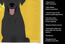 Load image into Gallery viewer, Summer Sunflowers Black Labrador Retriever Kitchen Towel