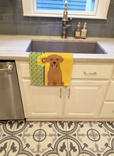 Load image into Gallery viewer, Summer Sunflowers Red Fox Labrador Retriever Kitchen Towel