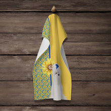Load image into Gallery viewer, Summer Sunflowers Maltese Kitchen Towel