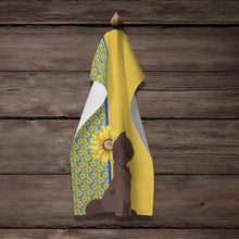 Load image into Gallery viewer, Summer Sunflowers Brown Newfoundland Kitchen Towel