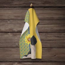 Load image into Gallery viewer, Summer Sunflowers Landseer Newfoundland Kitchen Towel