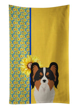 Load image into Gallery viewer, Summer Sunflowers Tricolor Papillon Kitchen Towel