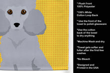 Load image into Gallery viewer, Summer Sunflowers Toy Silver Poodle Kitchen Towel