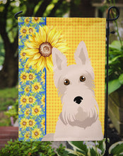 Load image into Gallery viewer, Summer Sunflowers Wheaten Scottish Terrier Garden Flag – Decorative Outdoor Yard Flag