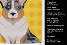 Load image into Gallery viewer, Summer Sunflowers Blue Merle Cardigan Corgi Kitchen Towel