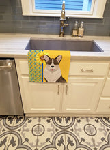 Load image into Gallery viewer, Summer Sunflowers Brindle Cardigan Corgi Kitchen Towel