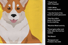 Load image into Gallery viewer, Summer Sunflowers Red Cardigan Corgi Kitchen Towel