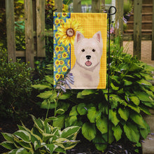 Load image into Gallery viewer, Summer Sunflowers Westie West Highland White Terrier Garden Flag – Decorative Outdoor Yard Flag