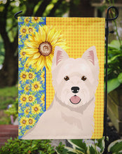 Load image into Gallery viewer, Summer Sunflowers Westie West Highland White Terrier Garden Flag – Decorative Outdoor Yard Flag