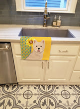 Load image into Gallery viewer, Summer Sunflowers Westie West Highland White Terrier Kitchen Towel