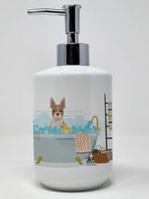 Load image into Gallery viewer, Fawn Boston Terrier Ceramic Soap Dispenser