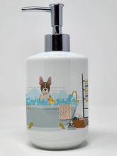 Load image into Gallery viewer, Brindle Boston Terrier Ceramic Soap Dispenser
