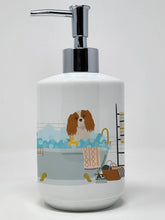 Load image into Gallery viewer, Blenheim Cavalier Spaniel Ceramic Soap Dispenser