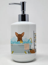 Load image into Gallery viewer, Chocolate Chihuahua Ceramic Soap Dispenser