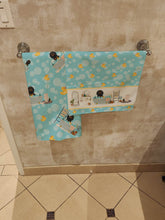 Load image into Gallery viewer, Longhair Black and Tan Dachshund Bath Towel Large