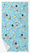 Load image into Gallery viewer, Longhair Black and Tan Dachshund Bath Towel Large