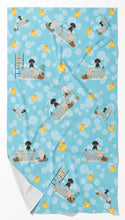 Load image into Gallery viewer, Black and Tan Dachshund Bath Towel Large