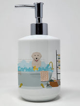Load image into Gallery viewer, Cream Golden Retriever Ceramic Soap Dispenser