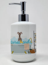 Load image into Gallery viewer, Fawn Italian Greyhound Ceramic Soap Dispenser