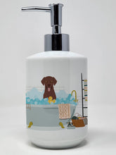 Load image into Gallery viewer, Chocolate Labrador Retriever Ceramic Soap Dispenser