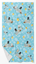 Load image into Gallery viewer, Black Newfoundland Bath Towel Large