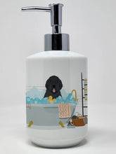 Load image into Gallery viewer, Black Newfoundland Ceramic Soap Dispenser