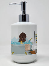 Load image into Gallery viewer, Brown Newfoundland Ceramic Soap Dispenser