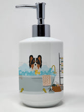 Load image into Gallery viewer, Tricolor Papillon Ceramic Soap Dispenser