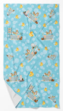 Load image into Gallery viewer, Gold and White Shih Tzu Bath Towel Large