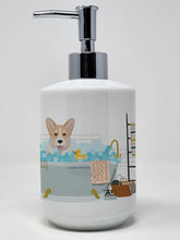 Load image into Gallery viewer, Fawn Cardigan Corgi Ceramic Soap Dispenser
