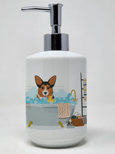 Load image into Gallery viewer, Sable Pembroke Corgi Ceramic Soap Dispenser
