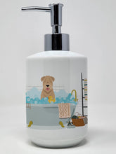 Load image into Gallery viewer, Red Wheaten Terrier Ceramic Soap Dispenser