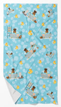 Load image into Gallery viewer, Brindle Mastiff in Bathtub Bath Towel Large