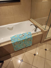 Load image into Gallery viewer, White Mastiff in Bathtub Bath Towel Large