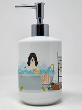 Load image into Gallery viewer, Swiss Hound in Bathtub Ceramic Soap Dispenser