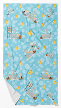 Load image into Gallery viewer, Blue Bedlington Terrier in Bathtub Bath Towel Large
