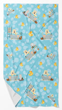 Load image into Gallery viewer, White Chow Chow in Bathtub Bath Towel Large