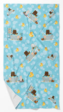 Load image into Gallery viewer, Chocolate Chow Chow in Bathtub Bath Towel Large
