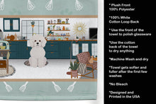 Load image into Gallery viewer, Bichon Frise in the Kitchen Kitchen Towel