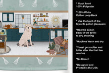 Load image into Gallery viewer, Natural Eared White Boxer in the Kitchen Kitchen Towel