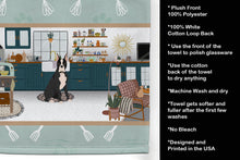 Load image into Gallery viewer, Black Boxer in the Kitchen Kitchen Towel