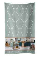 Load image into Gallery viewer, Longhaired Red and White Chihuahua in the Kitchen Kitchen Towel