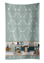 Load image into Gallery viewer, Longhaired Black and Red Chihuahua in the Kitchen Kitchen Towel