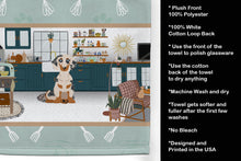 Load image into Gallery viewer, Cream Dapple Dachshund in the Kitchen Kitchen Towel